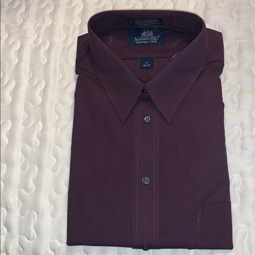 Dark Purple Collard Button Down Shirt